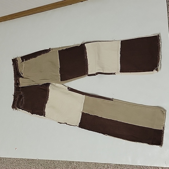 Jaded London brown patchwork jeans sz 24 from Urban Outfitters - Picture 4 of 10
